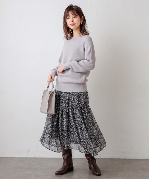 natural couture(ナチュラルクチュール)の「【WEB限定】春めきレディセットアップ(ワンピース・レディース・オフホワイト/モカ/ラベンダー・FREE)」の18枚目の写真