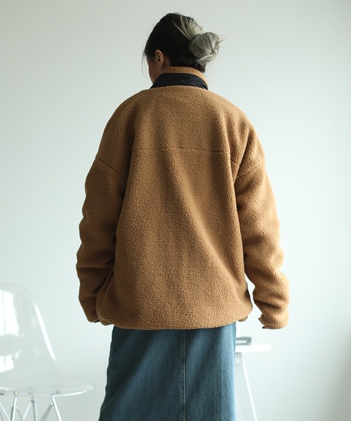 セール】ユニセックスボアジャケット（ブルゾン）｜aimoha（アイモハ