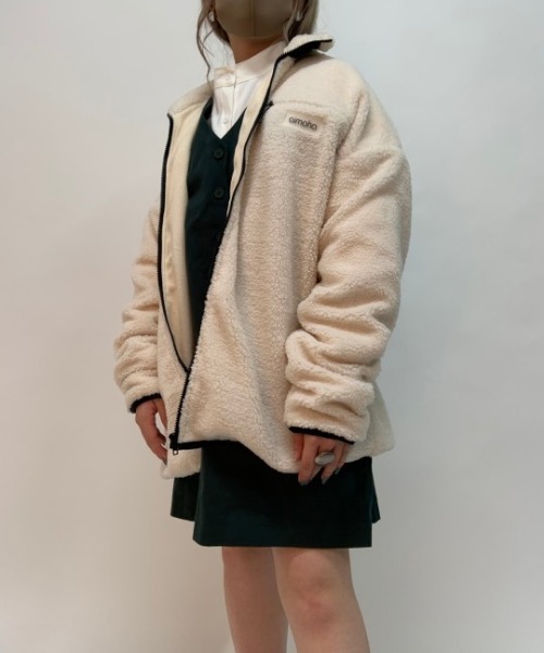 セール】ユニセックスボアジャケット（ブルゾン）｜aimoha（アイモハ