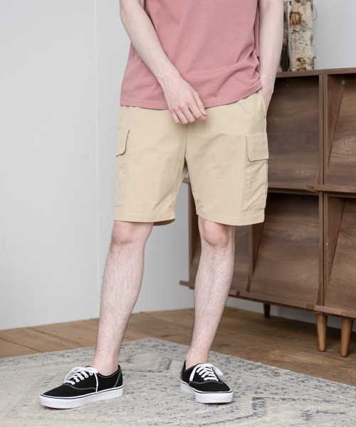 UNIVERSAL OVERALL（ユニバーサルオーバーオール）の「【UNIVERSAL OVERALL】 EASY CARGO SHORTS（カーゴパンツ・メンズ・ブラック/ベージュ/カーキ・SMALL/MEDIUM/LARGE）」の9枚目の写真