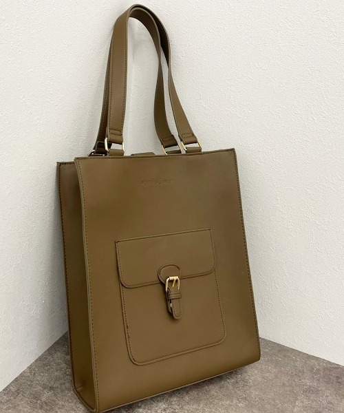 apres jour（アプレジュール）の「フェイクレザースクエアバッグ【ZOZOTOWN限定アイテム】【2AP】（トートバッグ・レディース・ブラック/ベージュ/アイボリー/ブラウン系その他・フリー）」の17枚目の写真