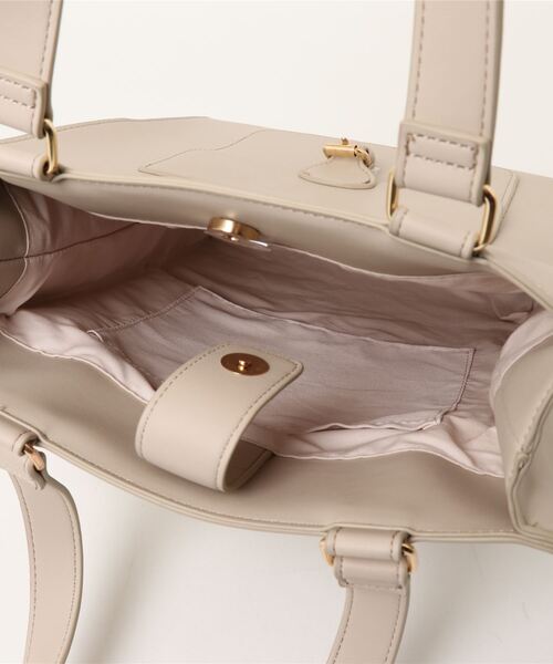 apres jour（アプレジュール）の「フェイクレザースクエアバッグ【ZOZOTOWN限定アイテム】【2AP】（トートバッグ・レディース・ブラック/ベージュ/アイボリー/ブラウン系その他・フリー）」の9枚目の写真