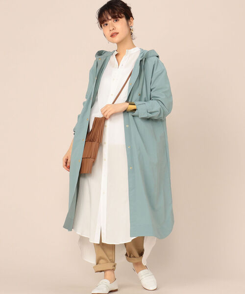 NOLLEY’S（ノーリーズ）の「フーテッドコート（その他アウター・レディース・ベージュ/ミント/ネイビー・36/38）」の19枚目の写真