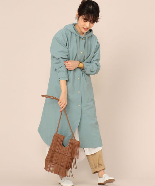 NOLLEY’S（ノーリーズ）の「フーテッドコート（その他アウター・レディース・ベージュ/ミント/ネイビー・36/38）」の18枚目の写真