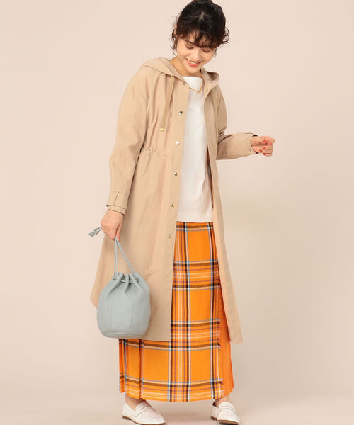 NOLLEY’S（ノーリーズ）の「フーテッドコート（その他アウター・レディース・ベージュ/ミント/ネイビー・36/38）」の15枚目の写真