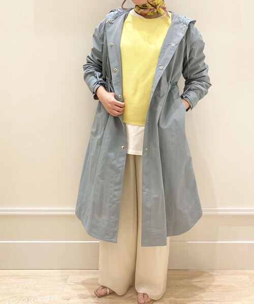 NOLLEY’S（ノーリーズ）の「フーテッドコート（その他アウター・レディース・ベージュ/ミント/ネイビー・36/38）」の14枚目の写真