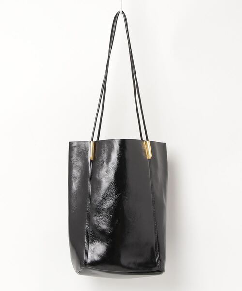 Aunt Marie's（アントマリーズ）の「【A4対応】フェイクレザーシンプルトート/AUNT MARIE'S（トートバッグ・レディース・ブラック/アイボリー・FREE）」の8枚目の写真