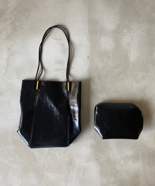 Aunt Marie's（アントマリーズ）の「【A4対応】フェイクレザーシンプルトート/AUNT MARIE'S（トートバッグ・レディース・ブラック/アイボリー・FREE）」の16枚目の写真