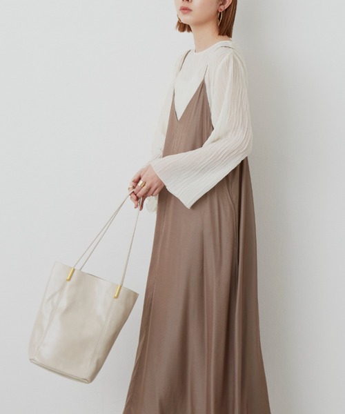 Aunt Marie's（アントマリーズ）の「【A4対応】フェイクレザーシンプルトート/AUNT MARIE'S（トートバッグ・レディース・ブラック/アイボリー・FREE）」の19枚目の写真