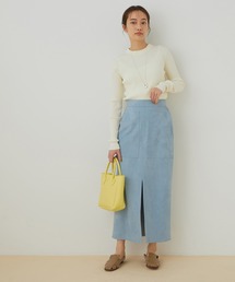 ADAM ET ROPÉ FEMMEレザーグルカバブーシュブラック ADAM ET ROPE'（アダムエロペ）の「レザーグルカバブーシュ