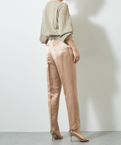 Whim Gazette（ウィムガゼット）の「サテンウエストマークタックパンツ（その他パンツ・レディース・ホワイト系その他/ベージュ・36/38）」の15枚目の写真