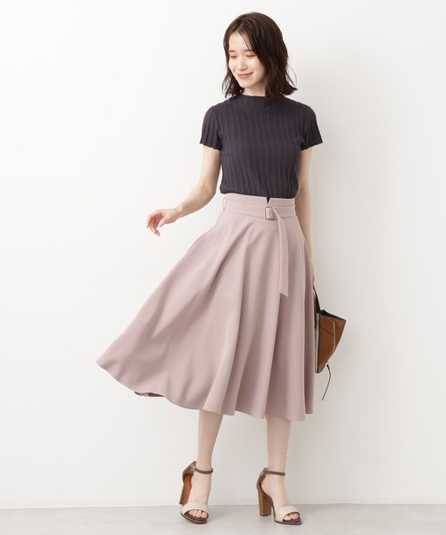 N.（N. Natural Beauty Basic）（エヌエヌナチュラルビューティーベーシック）の「【追加生産】ボトルネックリブニット（ニット/セーター・レディース・グレー/ホワイト/ブルー/オレンジ・MEDIUM）」の9枚目の写真