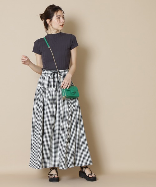 N.（N. Natural Beauty Basic）（エヌエヌナチュラルビューティーベーシック）の「【追加生産】ボトルネックリブニット（ニット/セーター・レディース・グレー/ホワイト/ブルー/オレンジ・MEDIUM）」の13枚目の写真