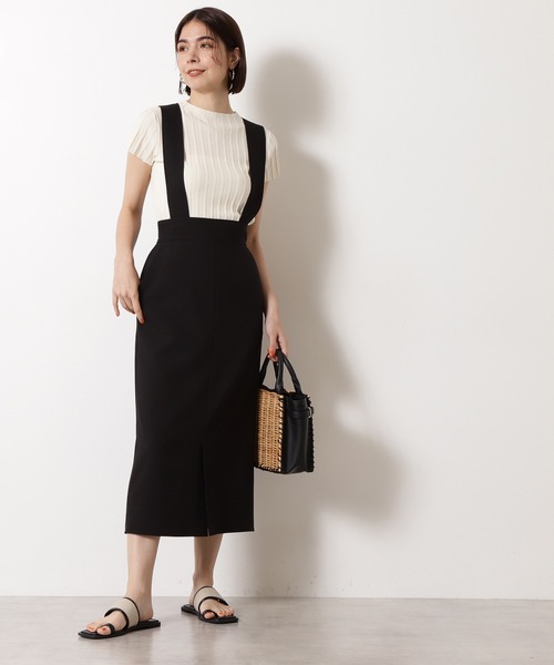 N.（N. Natural Beauty Basic）（エヌエヌナチュラルビューティーベーシック）の「【追加生産】ボトルネックリブニット（ニット/セーター・レディース・グレー/ホワイト/ブルー/オレンジ・MEDIUM）」の19枚目の写真