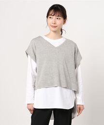 DRWCYS | カットソーレイヤードニット(Tシャツ/カットソー)