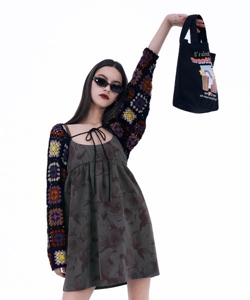 SCULPTOR（スカルプター）の「TEDDY ONLINE AD TOTE BAG/テディオンラインADトートバッグ（トートバッグ・レディース・ブラック/アイボリー・FREE）」の8枚目の写真