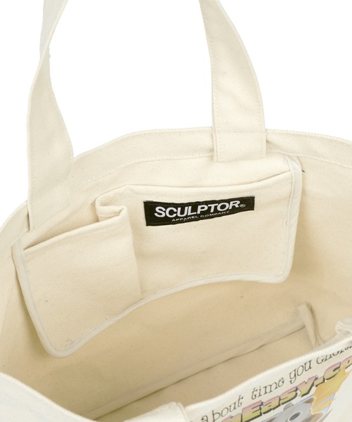 SCULPTOR（スカルプター）の「TEDDY ONLINE AD TOTE BAG/テディオンラインADトートバッグ（トートバッグ・レディース・ブラック/アイボリー・FREE）」の14枚目の写真