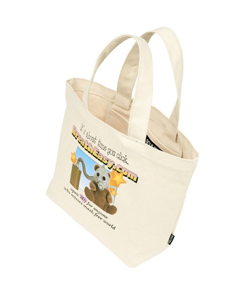 SCULPTOR（スカルプター）の「TEDDY ONLINE AD TOTE BAG/テディオンラインADトートバッグ（トートバッグ・レディース・ブラック/アイボリー・FREE）」の15枚目の写真