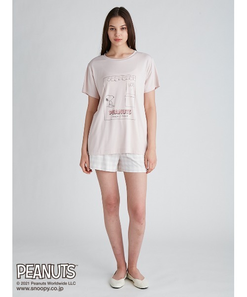 PEANUTS】ワンポイントTシャツ&ショートパンツSET