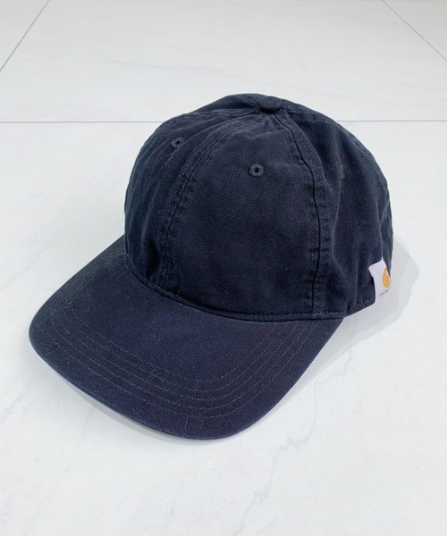 Carhartt(カーハート)の「【Carhartt カーハート】ウォッシュドツイルキャップ Cotton Canvas Cap(キャップ・レディース・ブラック/ネイビー/ブラウン/グレー・FREE)」の8枚目の写真