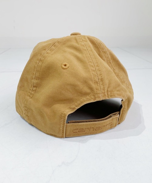 Carhartt(カーハート)の「【Carhartt カーハート】ウォッシュドツイルキャップ Cotton Canvas Cap(キャップ・レディース・ブラック/ネイビー/ブラウン/グレー・FREE)」の15枚目の写真
