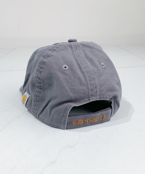Carhartt(カーハート)の「【Carhartt カーハート】ウォッシュドツイルキャップ Cotton Canvas Cap(キャップ・レディース・ブラック/ネイビー/ブラウン/グレー・FREE)」の5枚目の写真