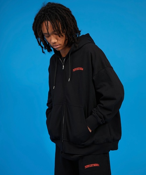 WHO'S WHO gallery(フーズフーギャラリー)の「【KOOKY'N/クーキー】刺繍スウェットジップパーカー(パーカー・メンズ・アッシュグレー/ブラック/ネイビー/ブルー/グリーン・FREE)」の7枚目の写真