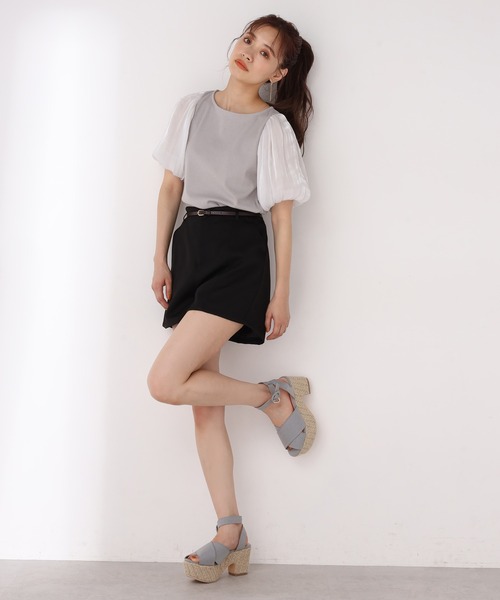 one after another NICE CLAUP（ワンアフターアナザーナイスクラップ）の「ジュートクロスサンダル（サンダル・レディース・アイボリー/ブルーグレー・S/M/L/LL）」の9枚目の写真