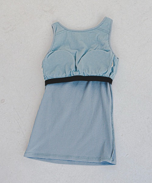 feepur（フェピュール）の「パッド付きアメリカンスリーブリブタンクトップ（タンクトップ・レディース・サックスブルー/ベージュ/ブラック/オフホワイト・MEDIUM）」の11枚目の写真