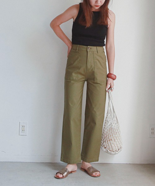 feepur（フェピュール）の「パッド付きアメリカンスリーブリブタンクトップ（タンクトップ・レディース・サックスブルー/ベージュ/ブラック/オフホワイト・MEDIUM）」の6枚目の写真