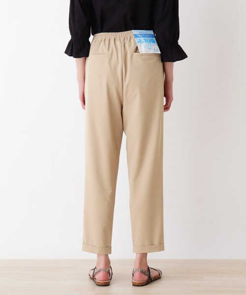 SHOO・LA・RUE（シューラルー）の「◆【S-3L】微光沢ツイルイージーテーパードパンツ（その他パンツ・レディース・ブラック/ベージュ/カーキ・02/03/04/05/01）」の7枚目の写真