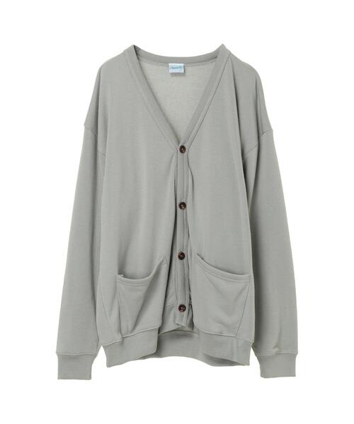 koe（コエ）の「ALORE 裏起毛カーディガン*（カーディガン/ボレロ・メンズ・ベージュ/ライトグリーン/ブラック・M/L）」の5枚目の写真