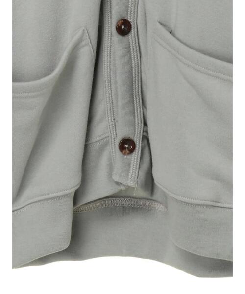 koe（コエ）の「ALORE 裏起毛カーディガン*（カーディガン/ボレロ・メンズ・ベージュ/ライトグリーン/ブラック・M/L）」の10枚目の写真