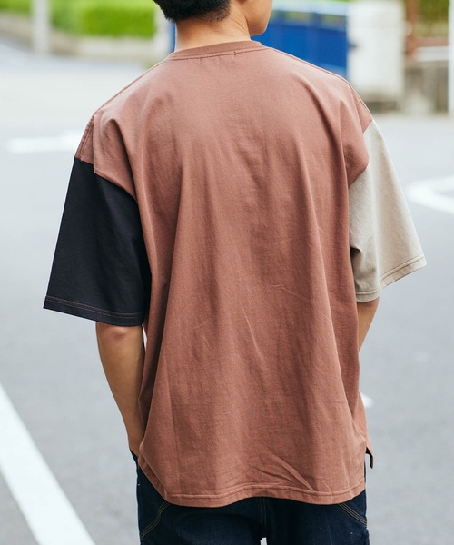 KGFR(カガフリ)の「直営店・WEB限定 KGFR(カガフリ)胸ポケット無地カットソー/Tシャツ/TEE/ポケット(Tシャツ/カットソー・メンズ・ホワイト/ライトブルー/ブラック/ブラウン/ライトグリーン/マルチ・M/L)」の17枚目の写真