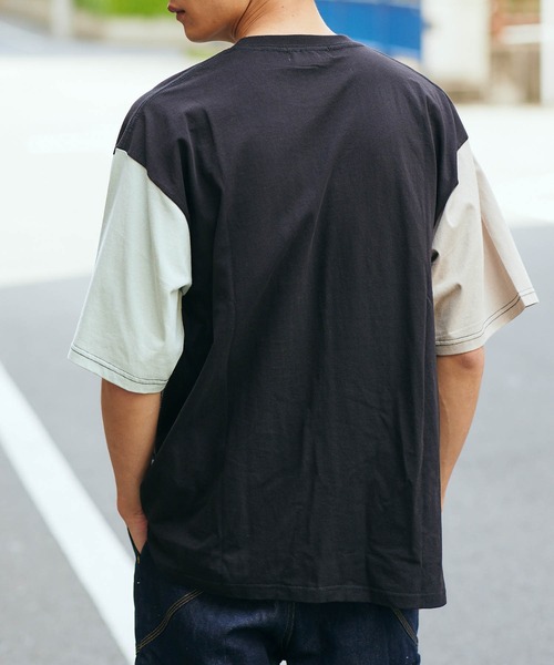 KGFR(カガフリ)の「直営店・WEB限定 KGFR(カガフリ)胸ポケット無地カットソー/Tシャツ/TEE/ポケット(Tシャツ/カットソー・メンズ・ホワイト/ライトブルー/ブラック/ブラウン/ライトグリーン/マルチ・M/L)」の13枚目の写真