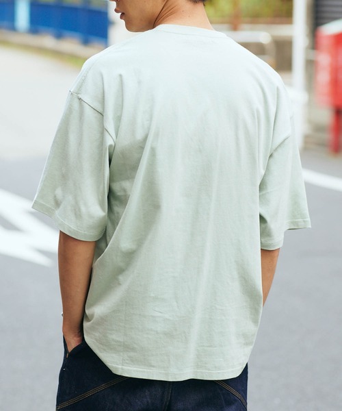 KGFR(カガフリ)の「直営店・WEB限定 KGFR(カガフリ)胸ポケット無地カットソー/Tシャツ/TEE/ポケット(Tシャツ/カットソー・メンズ・ホワイト/ライトブルー/ブラック/ブラウン/ライトグリーン/マルチ・M/L)」の20枚目の写真