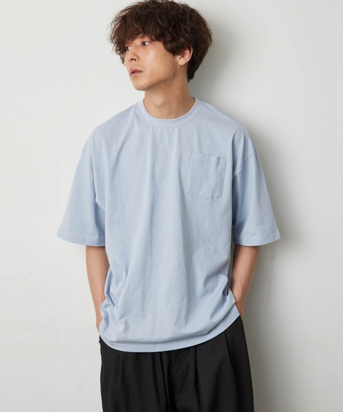 KGFR(カガフリ)の「直営店・WEB限定 KGFR(カガフリ)胸ポケット無地カットソー/Tシャツ/TEE/ポケット(Tシャツ/カットソー・メンズ・ホワイト/ライトブルー/ブラック/ブラウン/ライトグリーン/マルチ・M/L)」の18枚目の写真