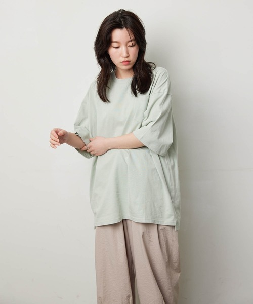 KGFR(カガフリ)の「直営店・WEB限定 KGFR(カガフリ)胸ポケット無地カットソー/Tシャツ/TEE/ポケット(Tシャツ/カットソー・メンズ・ホワイト/ライトブルー/ブラック/ブラウン/ライトグリーン/マルチ・M/L)」の14枚目の写真