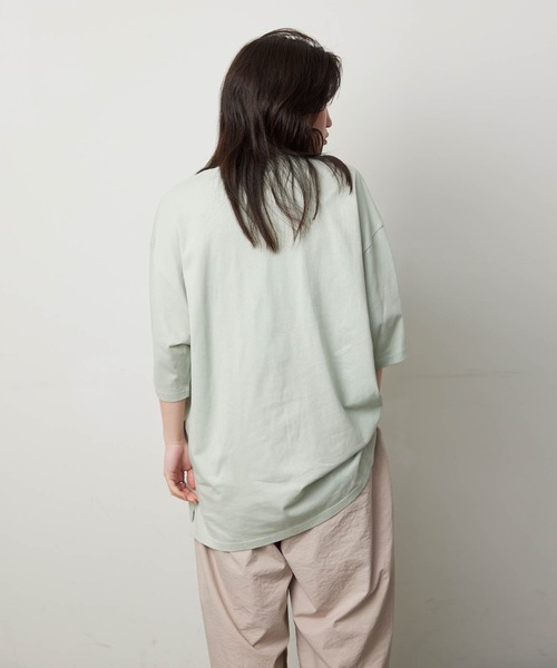 KGFR(カガフリ)の「直営店・WEB限定 KGFR(カガフリ)胸ポケット無地カットソー/Tシャツ/TEE/ポケット(Tシャツ/カットソー・メンズ・ホワイト/ライトブルー/ブラック/ブラウン/ライトグリーン/マルチ・M/L)」の21枚目の写真