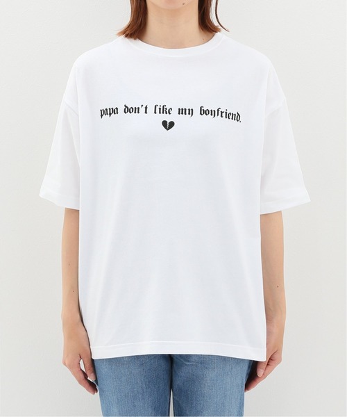 Charles Chaton（シャルルシャトン）の「big Tシャツ（Tシャツ/カットソー・レディース・ホワイト/ブラック・MEDIUM/LARGE）」の11枚目の写真