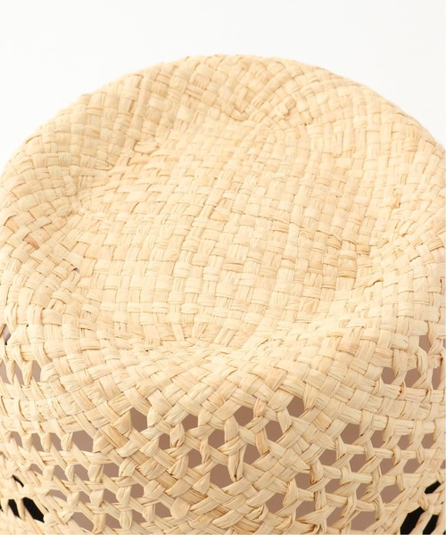 Simplicite（サンプリシテ）の「透かし柄編みハット（ハット・レディース・ブラック/ベージュ・FREE）」の13枚目の写真