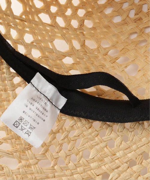 Simplicite（サンプリシテ）の「透かし柄編みハット（ハット・レディース・ブラック/ベージュ・FREE）」の5枚目の写真