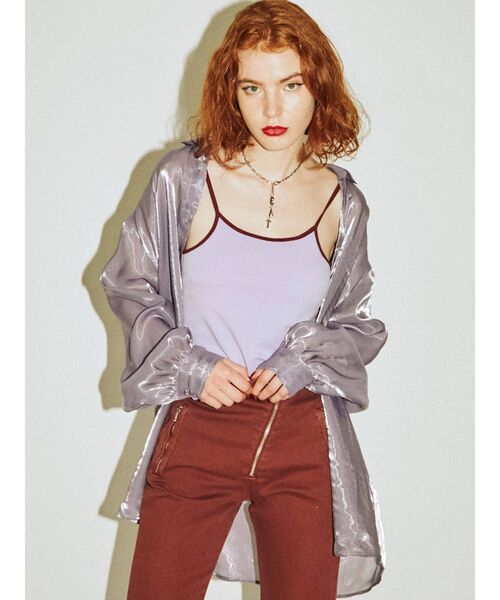 jouetie（ジュエティ）の「パターンシアーシャツ（シャツ/ブラウス・レディース・グレー/オレンジ/パープル/その他1/その他2・MEDIUM）」の19枚目の写真