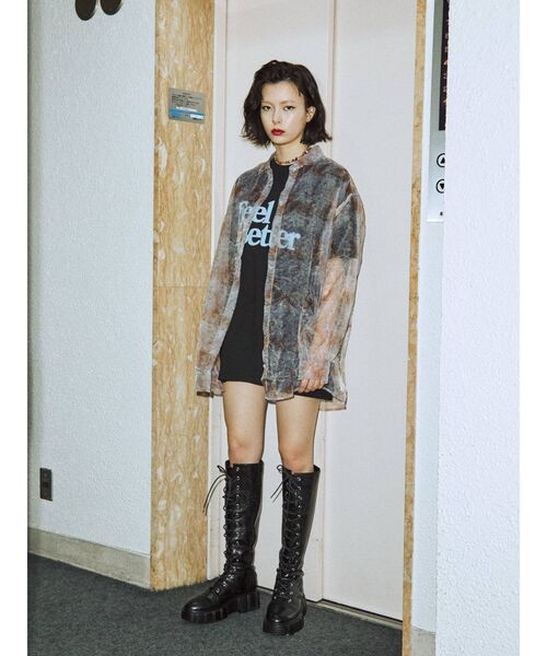 jouetie（ジュエティ）の「パターンシアーシャツ（シャツ/ブラウス・レディース・グレー/オレンジ/パープル/その他1/その他2・MEDIUM）」の11枚目の写真