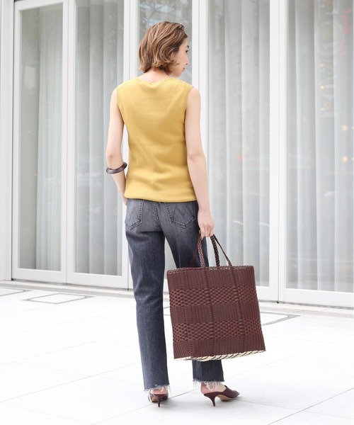 【PALOROSA/パロローサ】 KNIT TOTE BAG Palorosa Knit Bag in Black