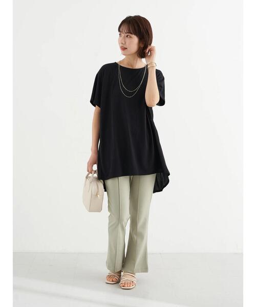 earth music&ecology（アースミュージックアンドエコロジー）の「スタイリッシュカットパンツ ＊（その他パンツ・レディース・ブラック/ラベンダー/グリーン系その他2・S/M）」の13枚目の写真