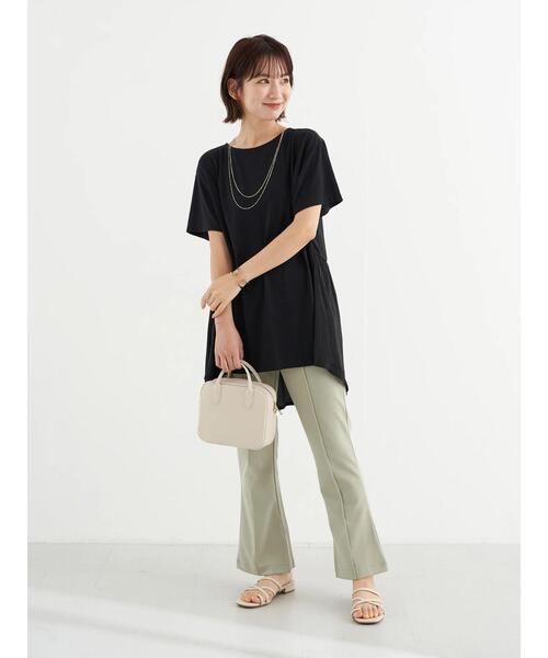 earth music&ecology（アースミュージックアンドエコロジー）の「スタイリッシュカットパンツ ＊（その他パンツ・レディース・ブラック/ラベンダー/グリーン系その他2・S/M）」の14枚目の写真