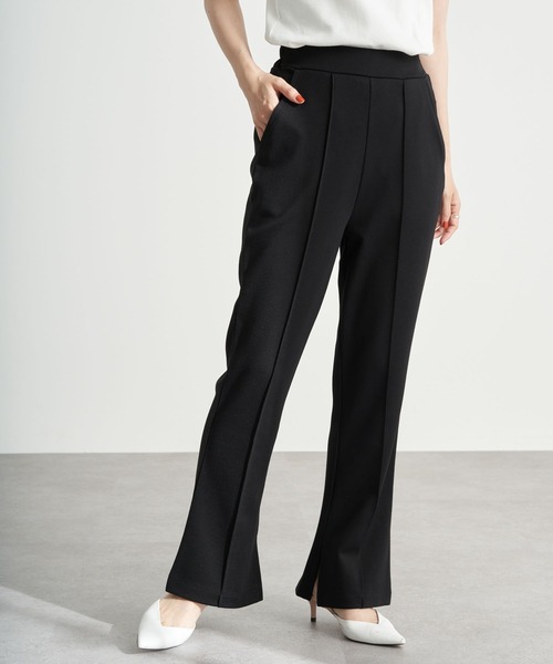 earth music&ecology（アースミュージックアンドエコロジー）の「スタイリッシュカットパンツ ＊（その他パンツ・レディース・ブラック/ラベンダー/グリーン系その他2・S/M）」の2枚目の写真