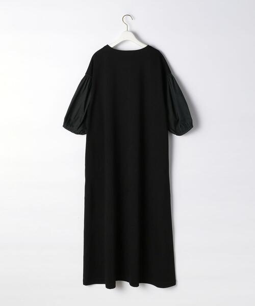 green label relaxing（グリーンレーベルリラクシング）の「FFC ソデ フハク コンビ ワンピース（ワンピース・レディース・ブラック/オリーブ・FREE）」の9枚目の写真