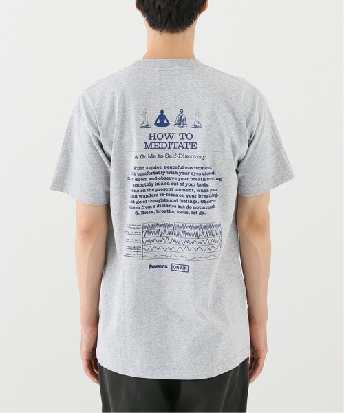 POWERS（パワーズ）の「【POWERS / パワーズ】 MEDITATION TEE Coll ON AIR（Tシャツ/カットソー・メンズ・ブラック/チャコールグレー・MEDIUM/LARGE）」の14枚目の写真